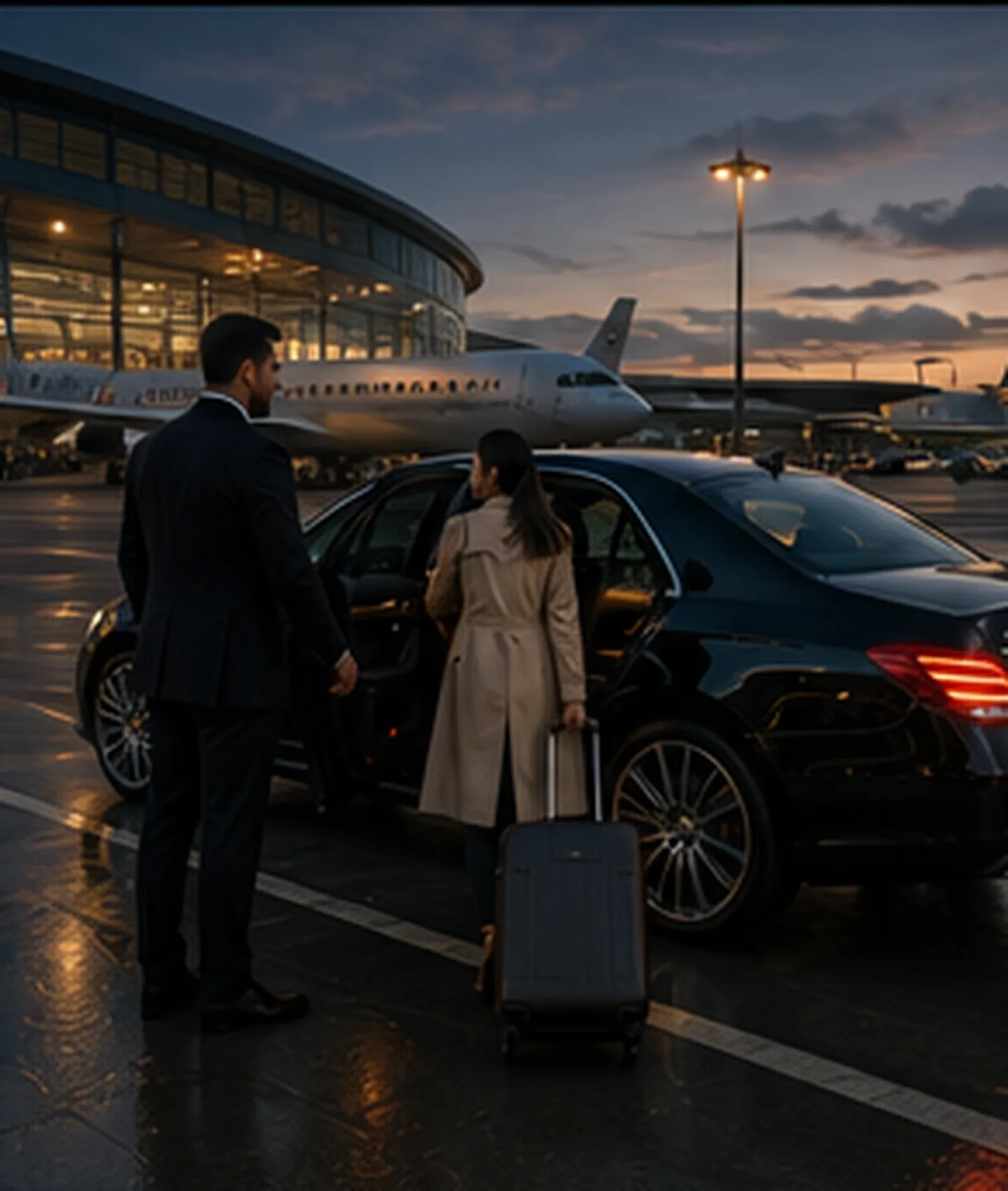 Private chauffeur airport transfer from Heathrow to London